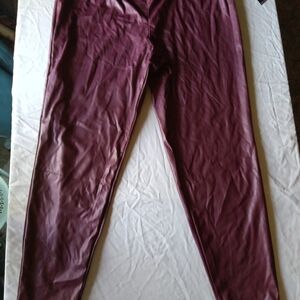 Elegant Burgundy Women's Pants